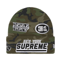 Supreme New Era Football Beanie 'Woodland Camo'