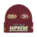 Supreme New Era Football Beanie 'Cardinal'