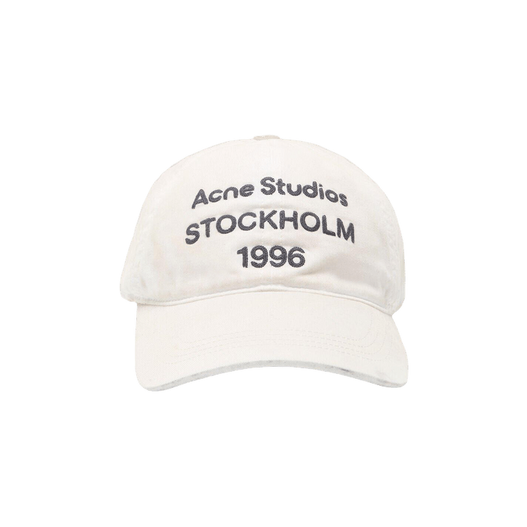 Acne Studios Logo Baseball Cap 'Dusty White'