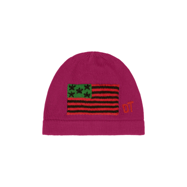 Denim Tears Dt Flag Beanie Pink 'Red'