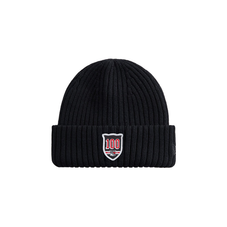 Kith x New Era For The New York Rangers Centennial Knit Beanie 'Black'