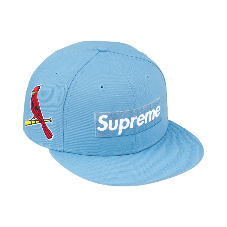 Supreme x MLB Teams Box Logo New Era 'Light Blue St. Louis Cardinals'