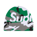 Supreme Camo Big Logo Beanie 'Green Camo'