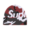 Supreme Camo Big Logo Beanie 'Red Camo'