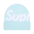 Supreme Big Logo Beanie 'Light Blue'