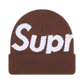 Supreme Big Logo Beanie 'Brown'