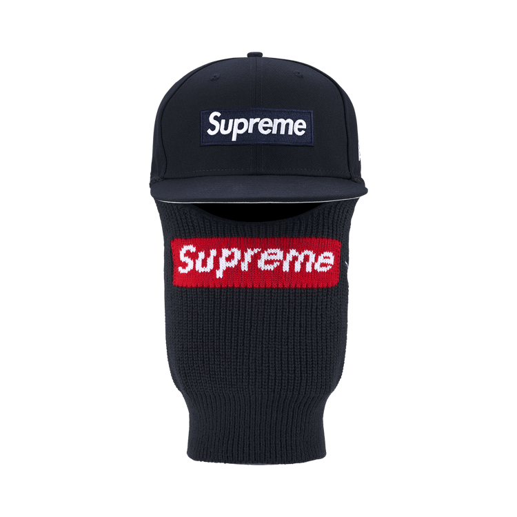 Supreme Box Logo New Era + Balaclava 'Navy'