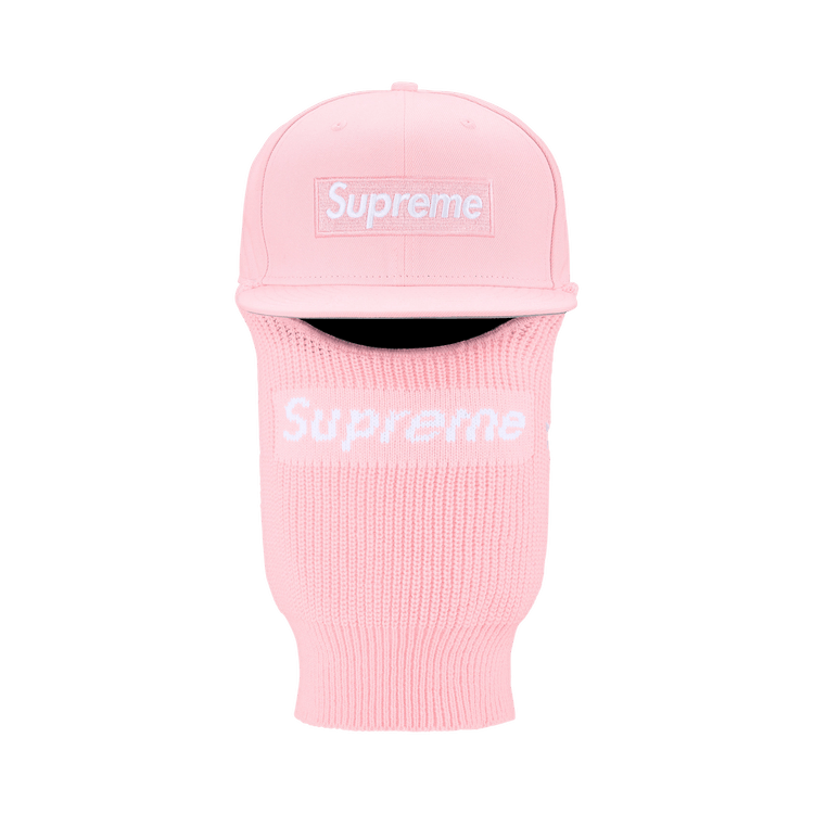 Supreme Box Logo New Era + Balaclava 'Light Pink'