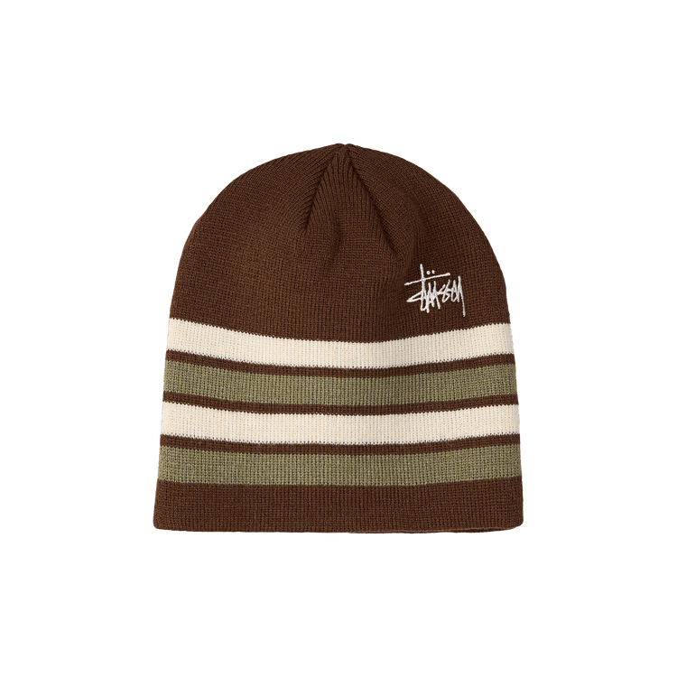 Stussy Basic Striped Skullcap 'Brown'