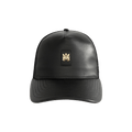 Amiri MA Patch Leather Trucker Hat 'Black'