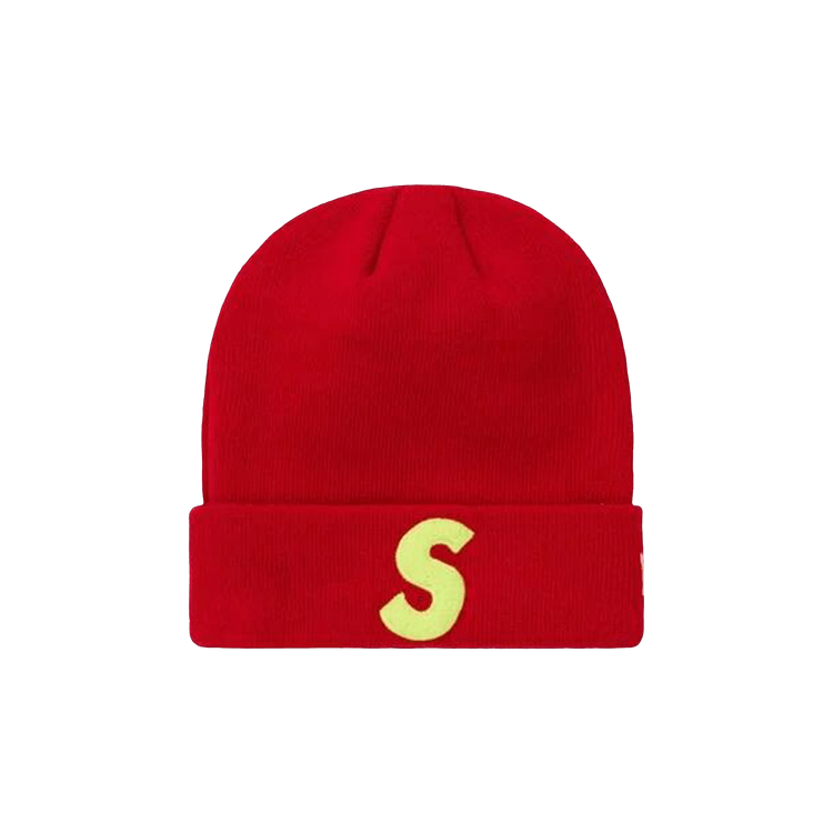Supreme x New Era Logo Beanie 'Red'