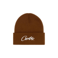 Corteiz Allstarz Folded Beanie 'Brown'