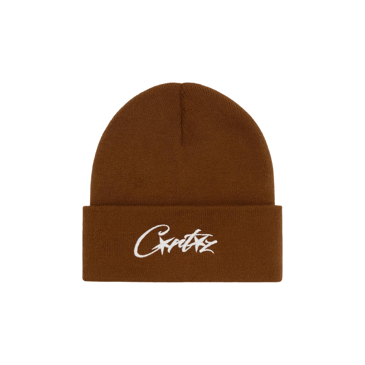 Corteiz Allstarz Folded Beanie 'Brown'