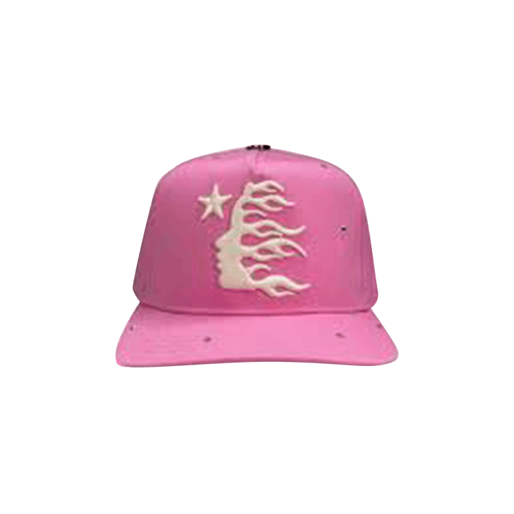 Hellstar OG Logo Rhinestone Snapback Hat 'Pink'