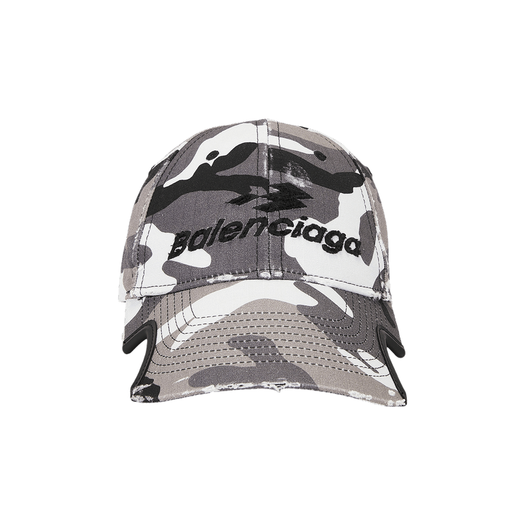 Balenciaga Camo Cap 'Grey/Black'