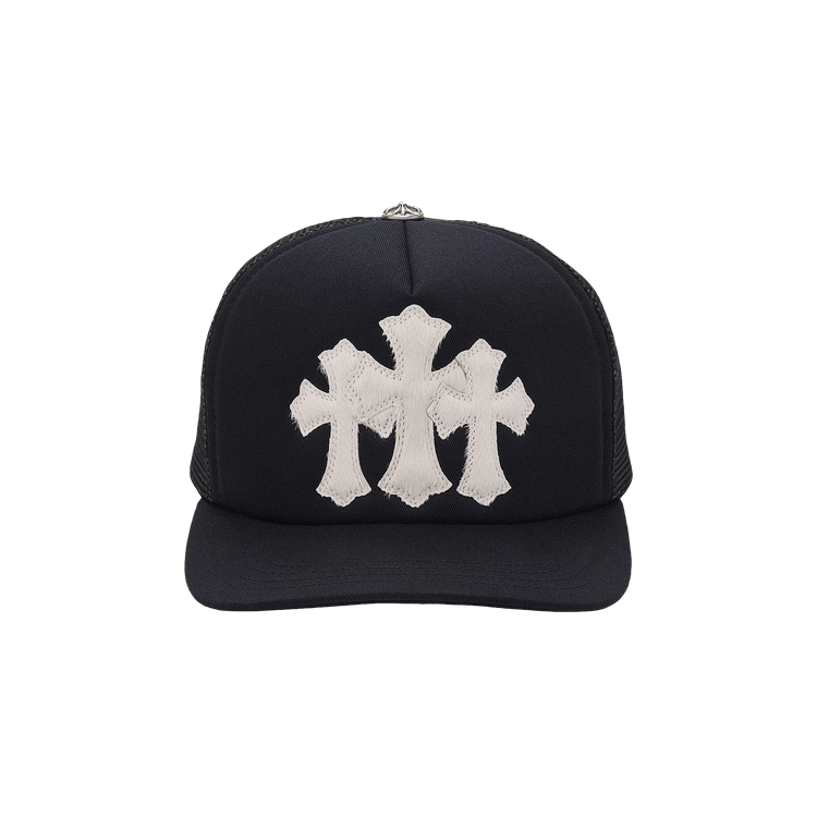 Chrome Hearts Cemetery Cross Trucker Hat 'Black'