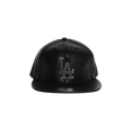 Earthling VIP Brain Bucket Leather Fitted LA Hat 'Black'