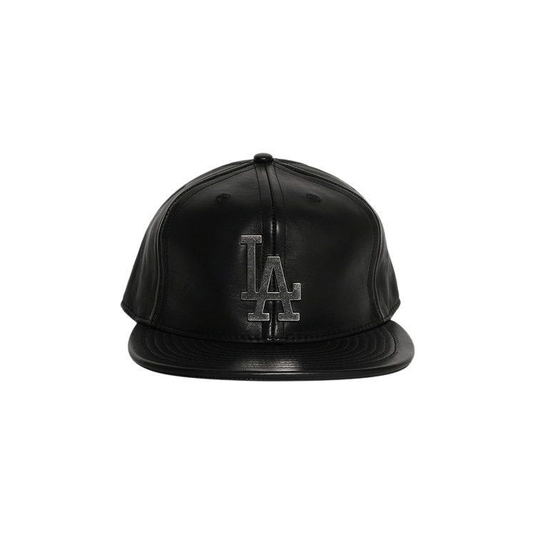 Earthling VIP Brain Bucket Leather Fitted LA Hat 'Black'