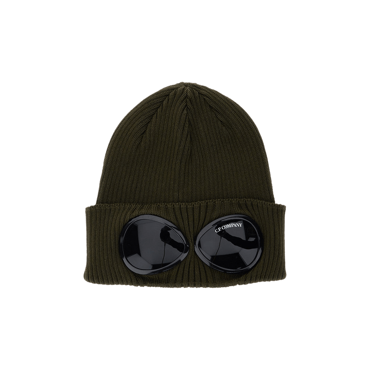 C.P. Company Cotton Goggle Beanie 'Ivy Green'