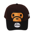 BAPE x New Era Kids Milo Face 9Forty Cap 'Brown'