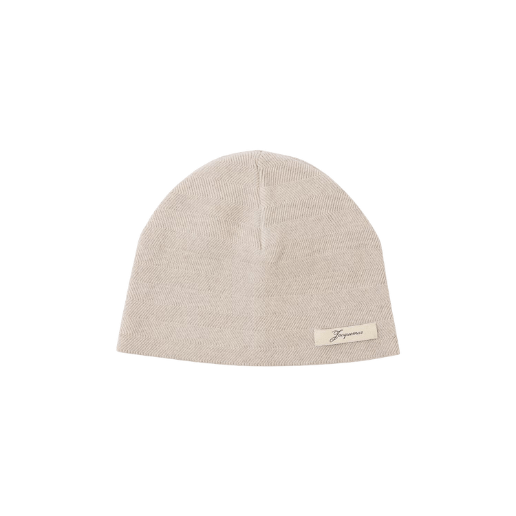 Jacquemus Le Bonnet Chevron 'Light Beige'