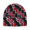 Supreme Slanted Gothic Outline Beanie 'Black'