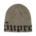 Supreme Old English Printed Beanie 'Olive'