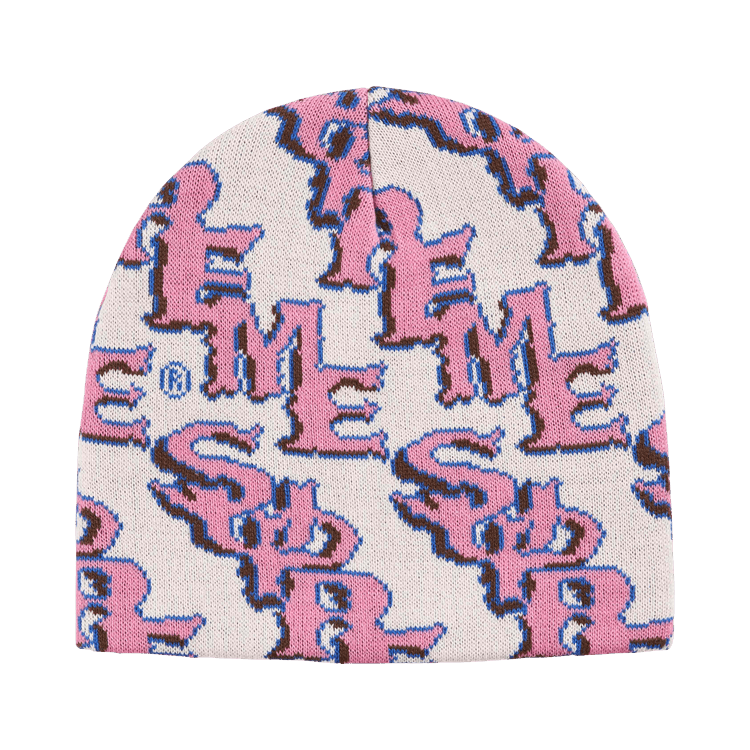 Supreme Slanted Gothic Outline Beanie 'Light Tan'