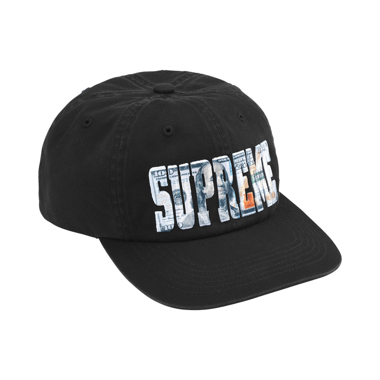 Supreme Embroidered Money Logo 6-Panel 'Black'
