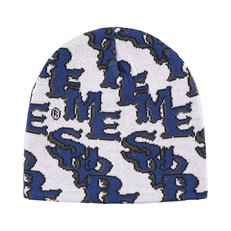 Supreme Slanted Gothic Outline Beanie 'White'