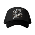 Market Call My Lawyer Airbrush Trucker Hat 'Jet Black'