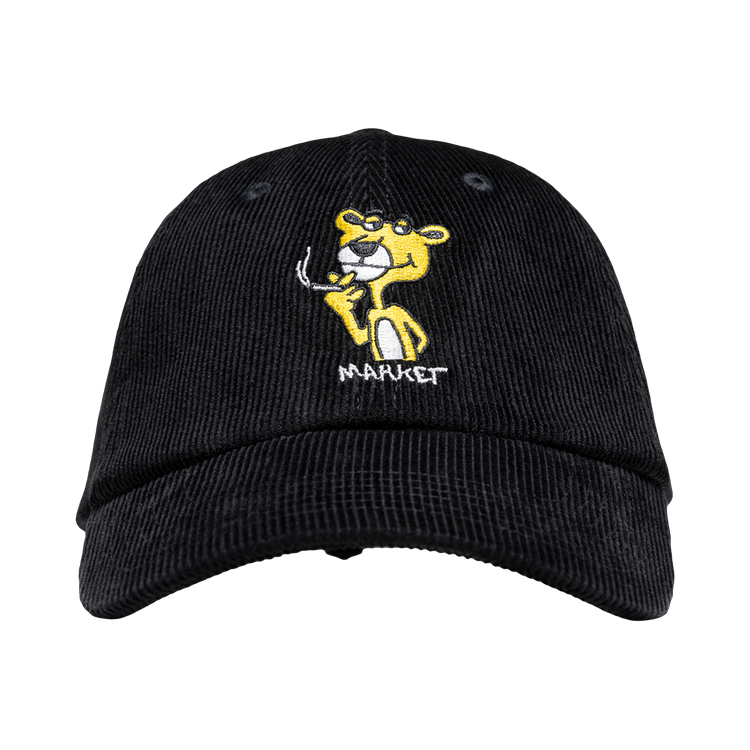 Market Yellow Panther Dad Hat 'Jet Black'