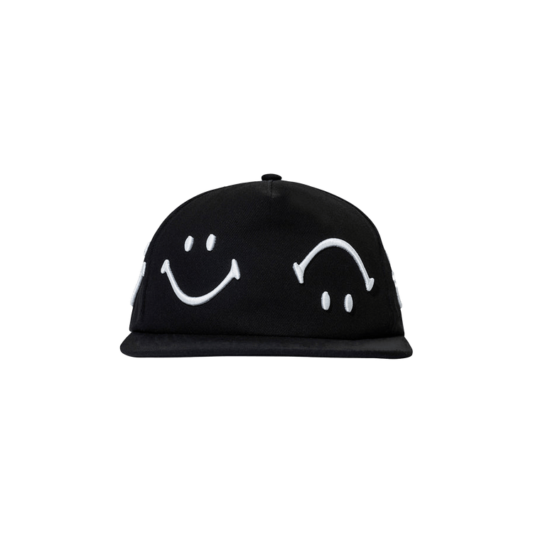 Market Smiley Face 6-Panel Hat 'Jet Black'