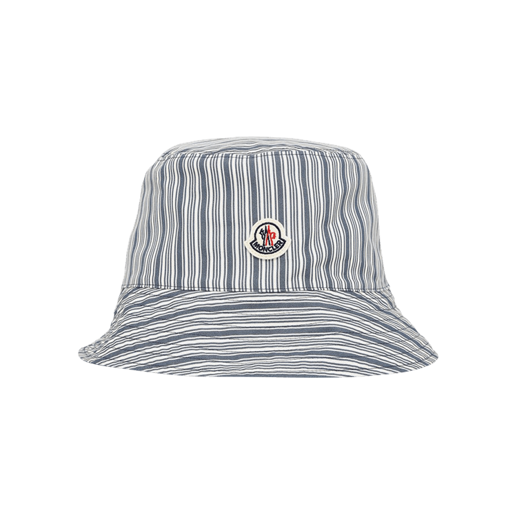 Moncler Striped Bucket Hat 'Navy'
