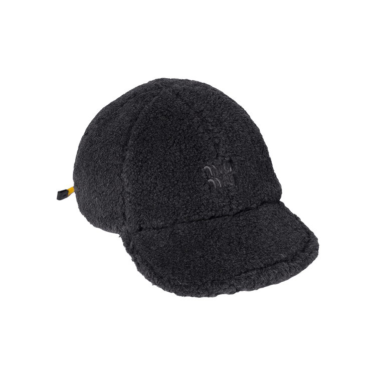 Miu Miu Fur Pile/Nastro Cappelli 'Anthracite/Giallo'