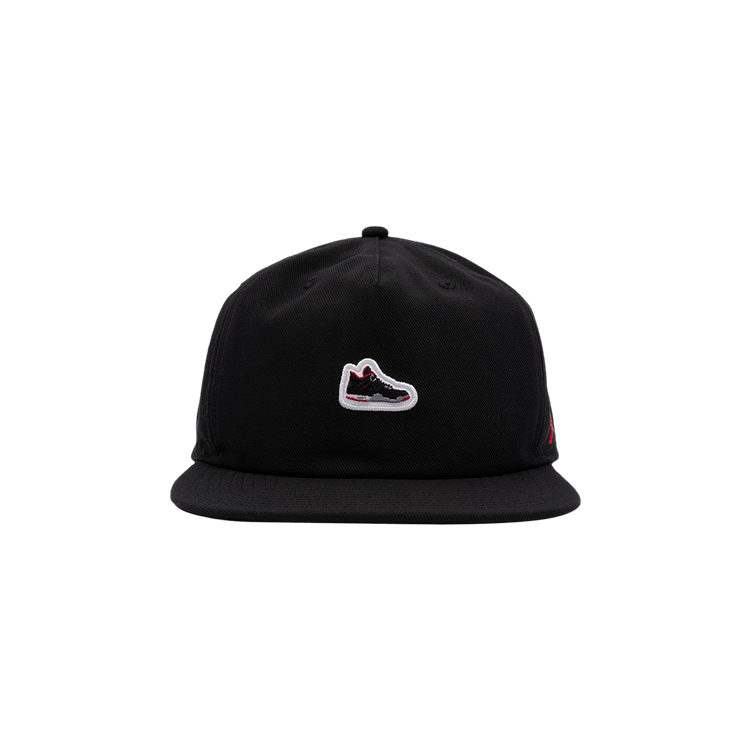 Air Jordan Pro Unstructured AJ4 Patch Hat 'Black/University Red'