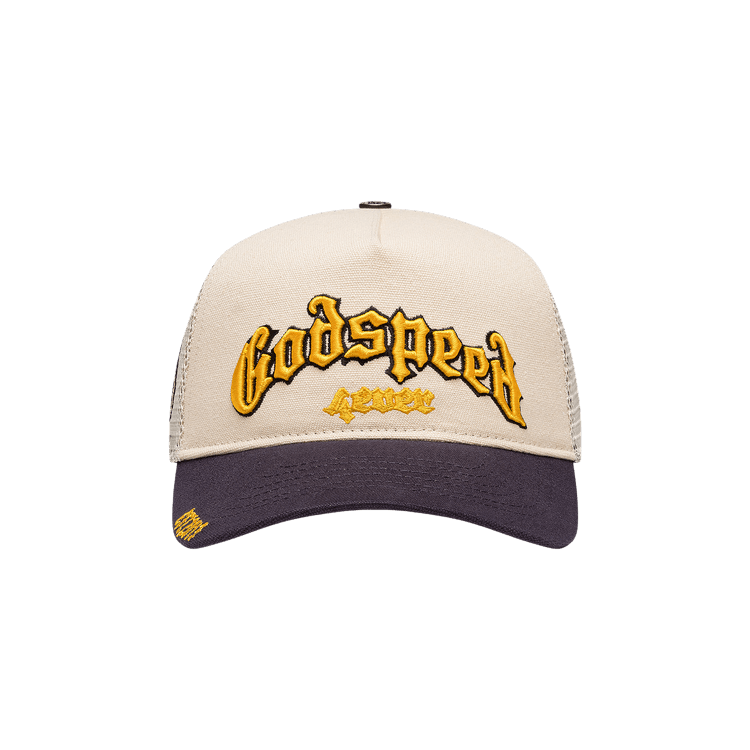 Godspeed Forever Trucker Hat 'Bone/Yellow/Navy'
