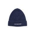 And Wander Shetland Wool Knit Cap 'Blue'