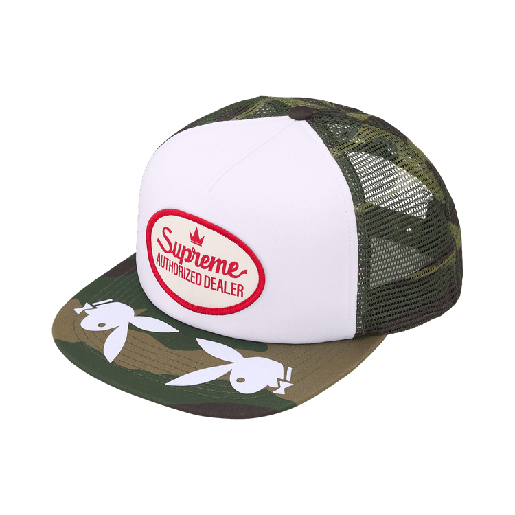 Supreme x Playboy Mesh Back 5-Panel 'Woodland Camo'