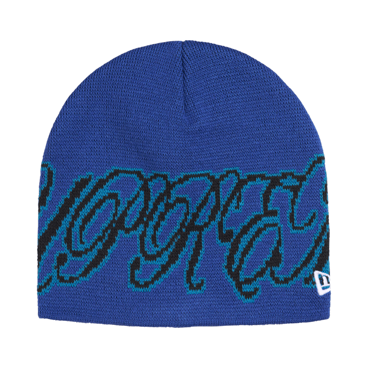 Supreme New Era Cursive Beanie 'Royal'