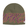 Supreme New Era Cursive Beanie 'Olive'