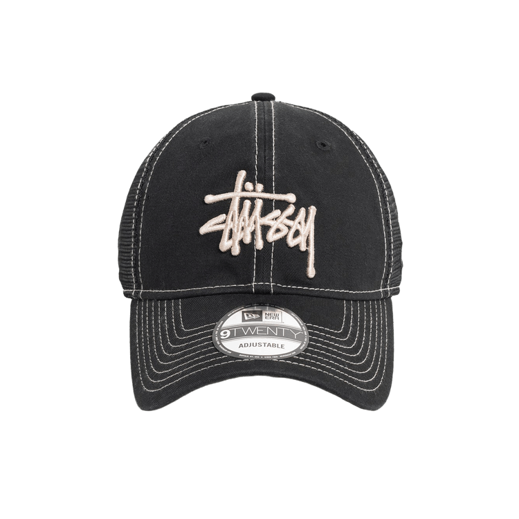 Stussy New Era 9twenty Washed Basic Trucker 'Black'