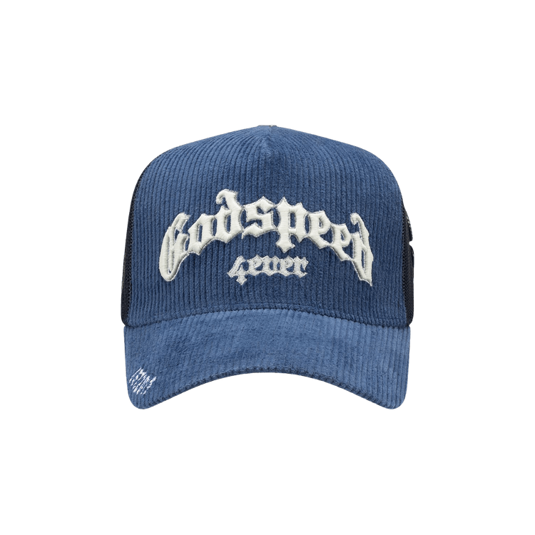 Godspeed Forever Trucker Hat 'Sapphire Corduroy'