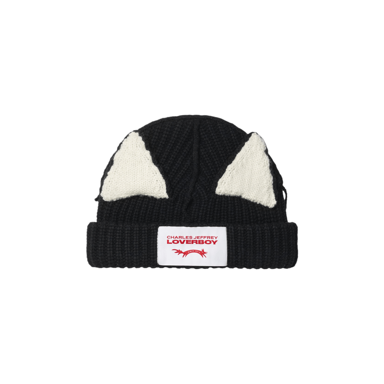 Charles Jeffrey Loverboy Chunky Ears Beanie 'Black/White'