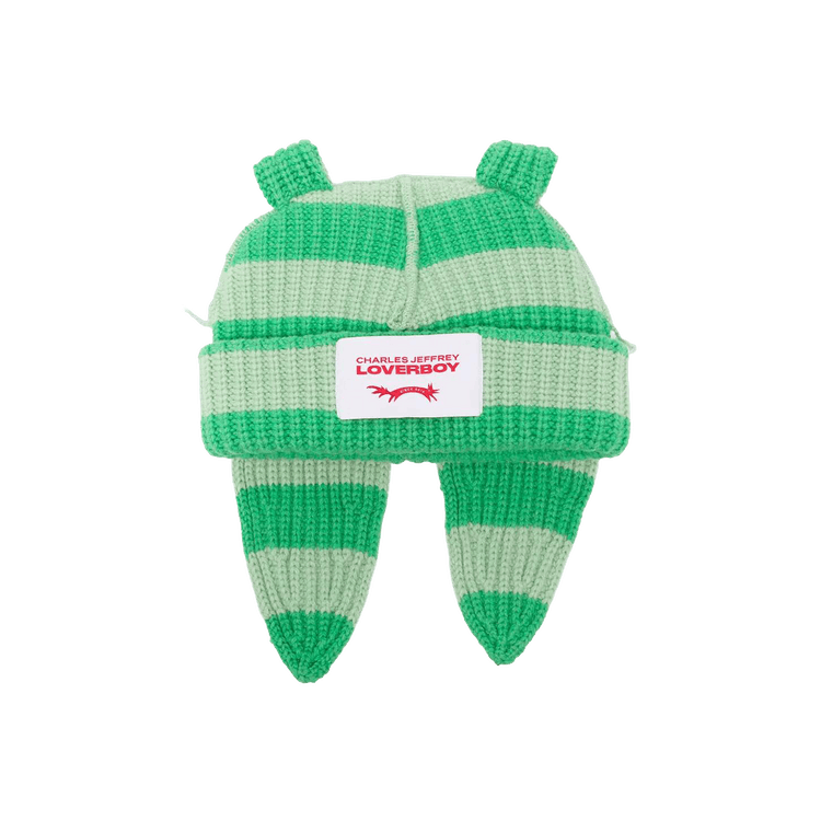 Charles Jeffrey Loverboy Chunky Rabbit Beanie 'Green'
