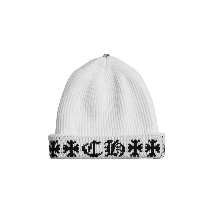 Chrome Hearts Big Daddy Cashmere Beanie 'White'