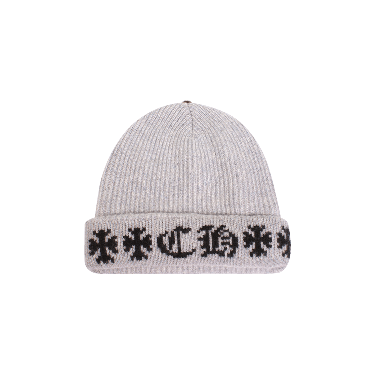 Chrome Hearts Big Daddy Cashmere Beanie 'Heather Grey'