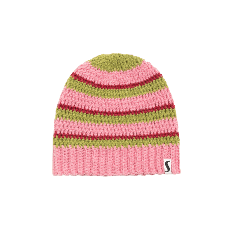 Stussy Stripe Knit Skullcap 'Pink'