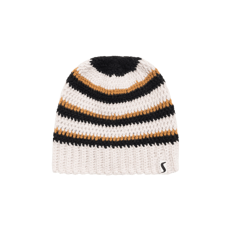 Stussy Stripe Knit Skullcap 'Stone'