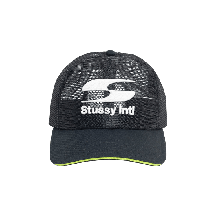 Stussy Mid-Depth Moto S Mesh Trucker 'Black'